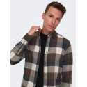 ONLY & SONS Gudmund L/S Ternet Skjorte - Hot Fudge