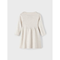 NAME IT Osolli Langærmet Knit Kjole - Peyote Melange