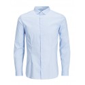 JACK & JONES Langærmet Stretch Skjorte Super Slim - Cashmere Blue