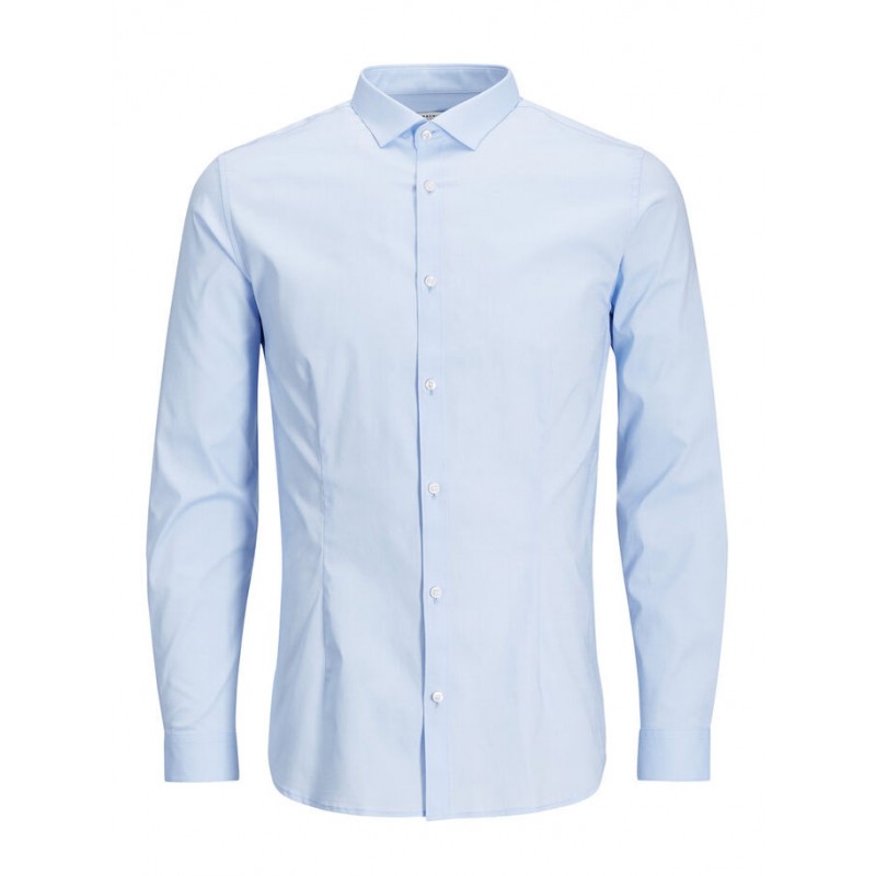 JACK & JONES Langærmet Stretch Skjorte Super Slim - Cashmere Blue