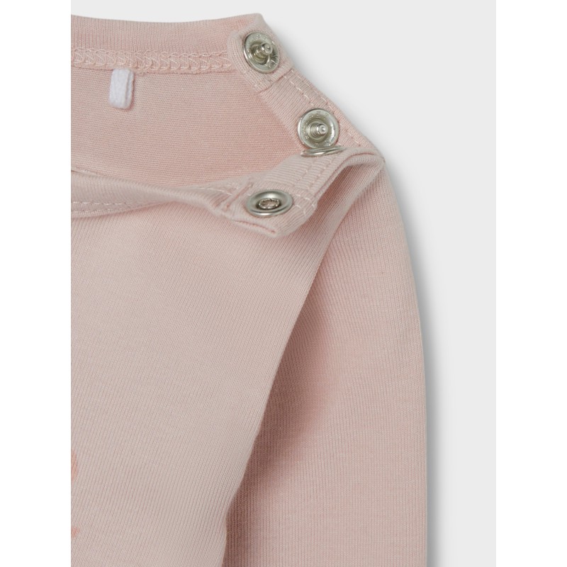 NAME IT Baby Obbi L/S Bodystocking - Rose Smoke