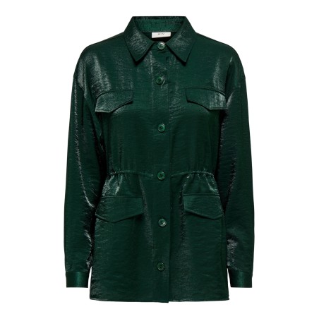 JDY Arya Langærmet Ruch Detail Shirt Pnt - Scarab