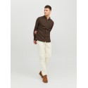 JACK & JONES Klassisk Melange Skjorte - Seal Brown
