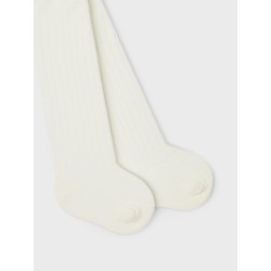 NAME IT Mini 2-Pak Rib Strømpebukser - White Alyssum