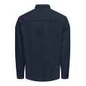 ONLY & SONS Onsledger Rlx Langærmet Ds Cord Shirt - Dark Navy