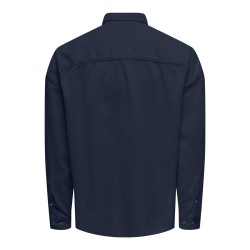 ONLY & SONS Onsledger Rlx Langærmet Ds Cord Shirt - Dark Navy