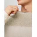 JACK & JONES Strik Crew Hals - Oatmeal