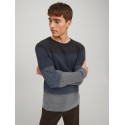 JACK & JONES Strik Crew Hals - Navy Blazer
