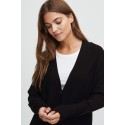 FRANSA Strik Cardigan Med Knapper - Sort