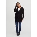 FRANSA Strik Cardigan Med Knapper - Sort