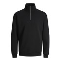JACK & JONES Bradley Sweatshirt Half Zip - Sort