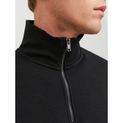JACK & JONES Bradley Sweatshirt Half Zip - Sort