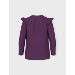 NAME IT Ruddie Langærmet Top - Plum Purple