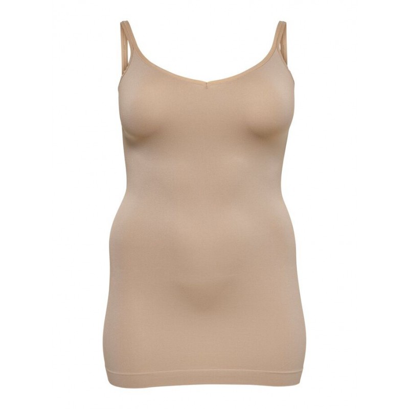 ONLY CARMAKOMA Stephanie Shap Wear Singlet - Nude