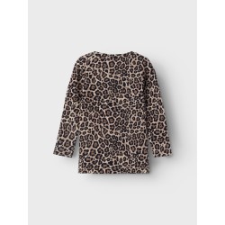 NAME IT Sys Xsl Langærmet Top - Oxford Tan