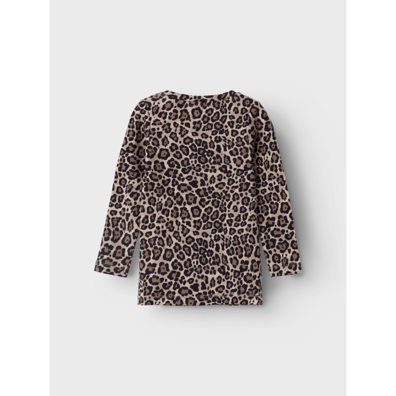 NAME IT Sys Xsl Langærmet Top - Oxford Tan