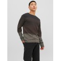 JACK & JONES Ehill Knit Crew Neck - Seal Brown