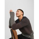JACK & JONES Ehill Knit Crew Neck - Seal Brown
