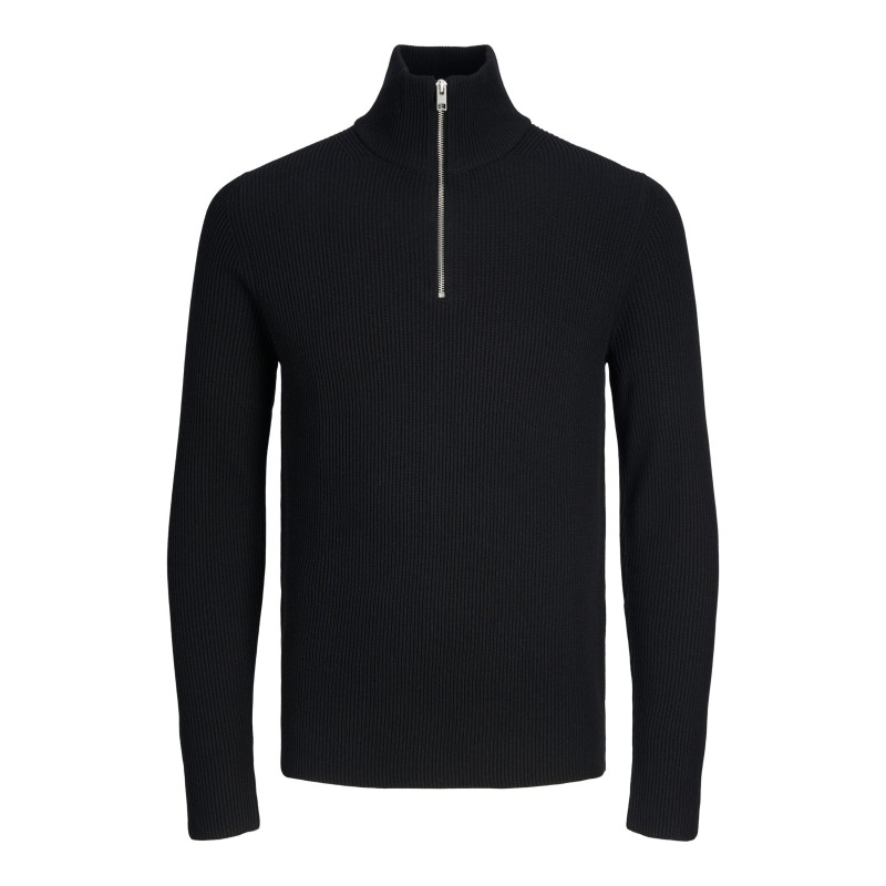 JACK & JONES Perfect Half Zip Strik - Sort
