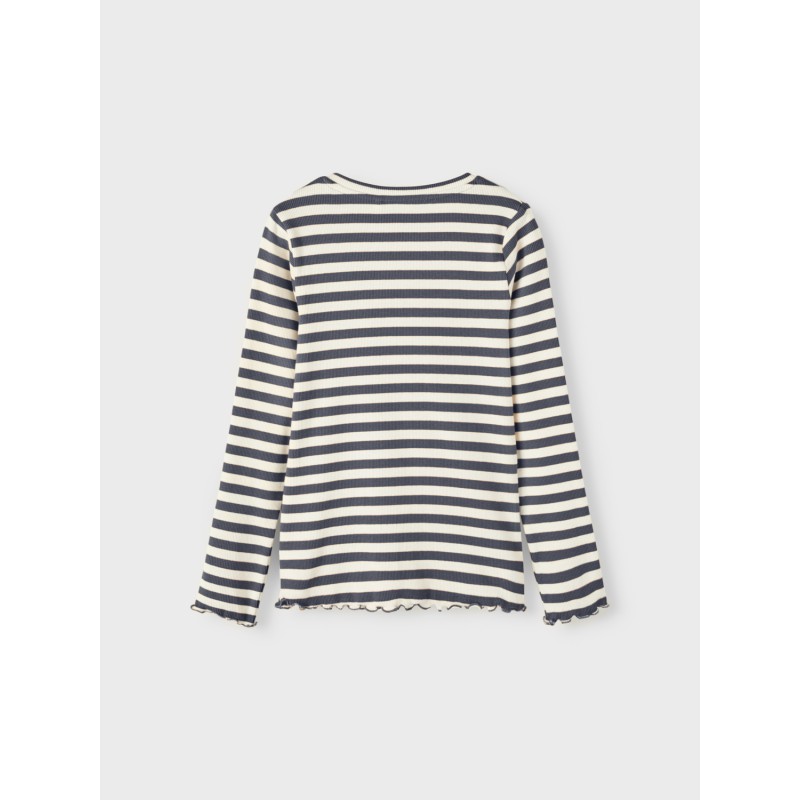 NAME IT Nkfotribe Langærmet Slim Top - India Ink