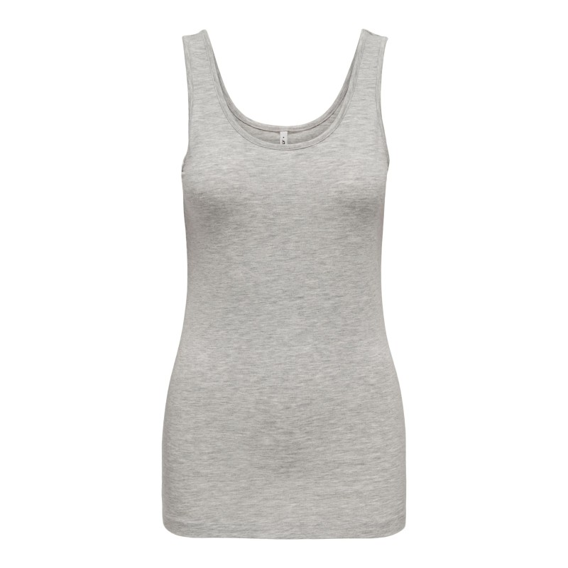 ONLY Luna Uld Tank Top - Light Grey Melange