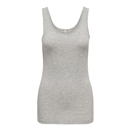 ONLY Luna Uld Tank Top - Light Grey Melange