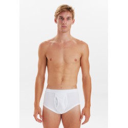 JBS Klassisk Bomuld Briefs Underbuks Med Gylp - Hvid