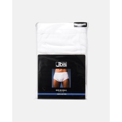 JBS Klassisk Bomuld Briefs Underbuks Med Gylp - Hvid