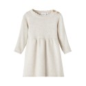 NAME IT Baby Solli L/S Strik Kjole - Peyote Melange