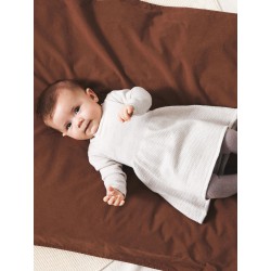 NAME IT Baby Solli L/S Strik Kjole - Peyote Melange