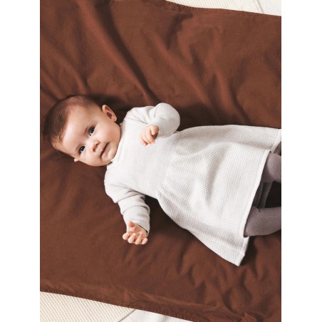 NAME IT Baby Solli L/S Strik Kjole - Peyote Melange