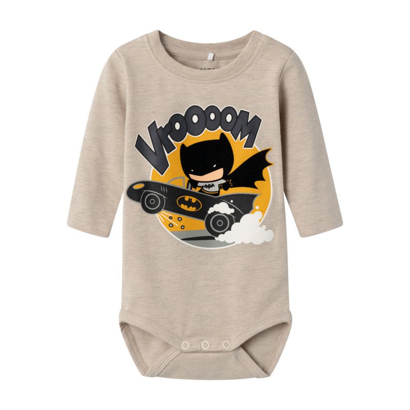 NAME IT Oskar Batman Langærmet Body Wab - Peyote Melange