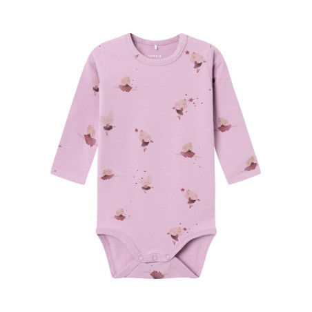 NAME IT Ryraja Langærmet Body - Lavender Mist