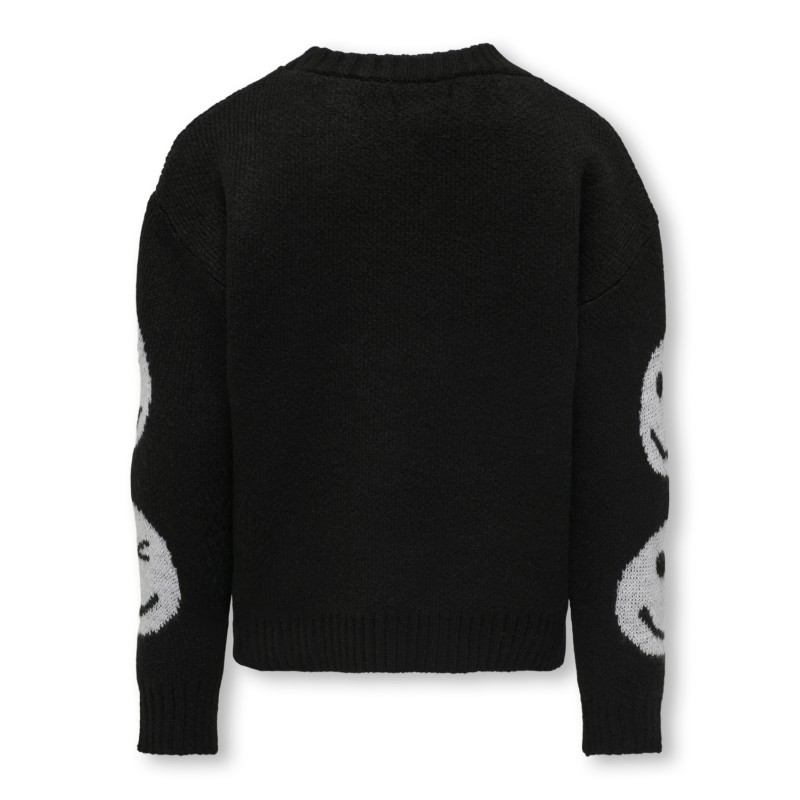 KIDS ONLY Wink Langærmet O-Neck Knt - Sort