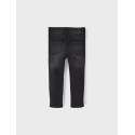 NAME IT Mini Salli Slim Fleece Jeans - Sort Denim