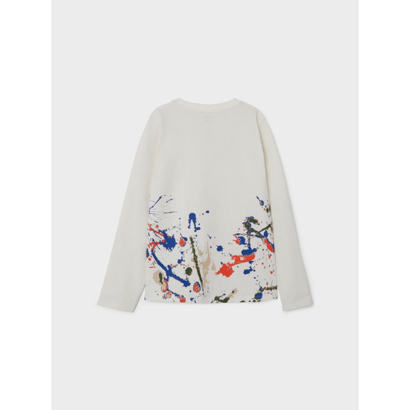 NAME IT Kids Niksen langærmet bluse - Jet Stream