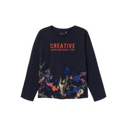 NAME IT Kids Niksen L/S top - India Ink