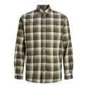 JACK & JONES JUNIOR Jcochaser Joshua Shirt Langærmet Junior - Forest Night