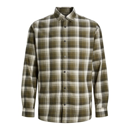 JACK & JONES JUNIOR Jcochaser Joshua Shirt Langærmet Junior - Forest Night