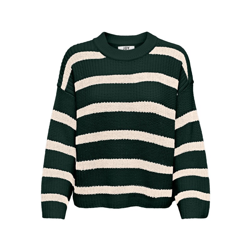 JDY Justy Langærmet Stripe Pullover Knt - Scarab