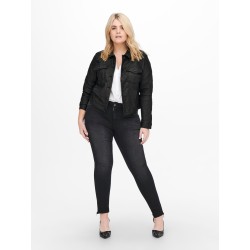 ONLY CARMAKOMA Wespa Jakke Coated Jakke - Sort