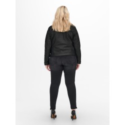 ONLY CARMAKOMA Wespa Jakke Coated Jakke - Sort