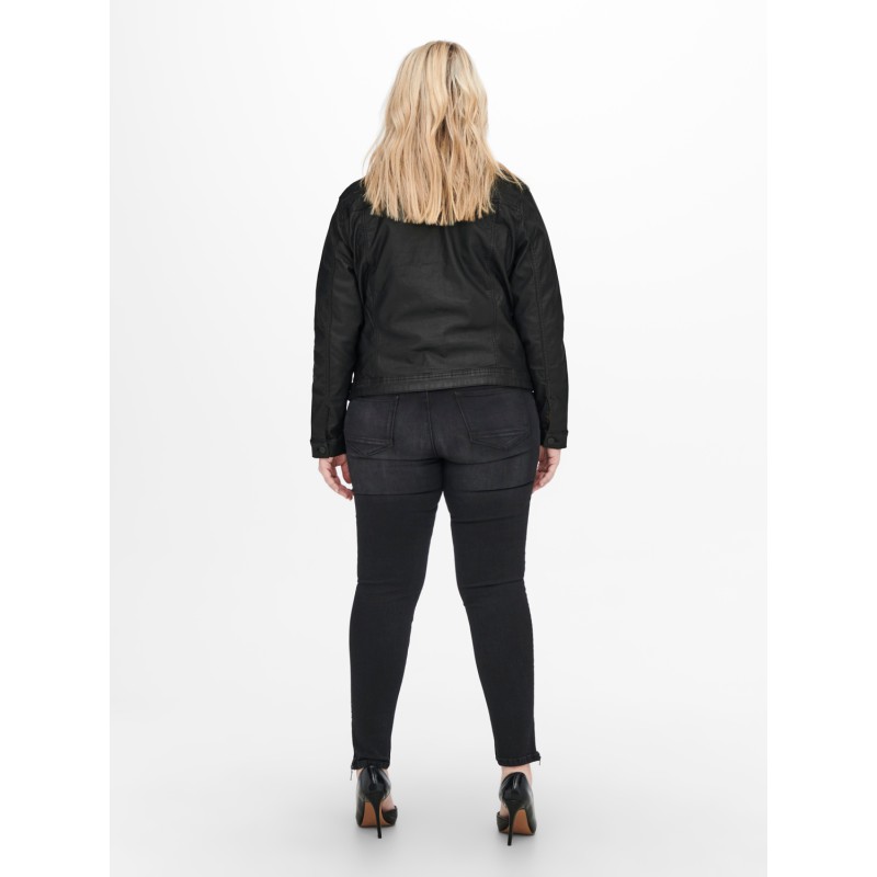 ONLY CARMAKOMA Wespa Jakke Coated Jakke - Sort