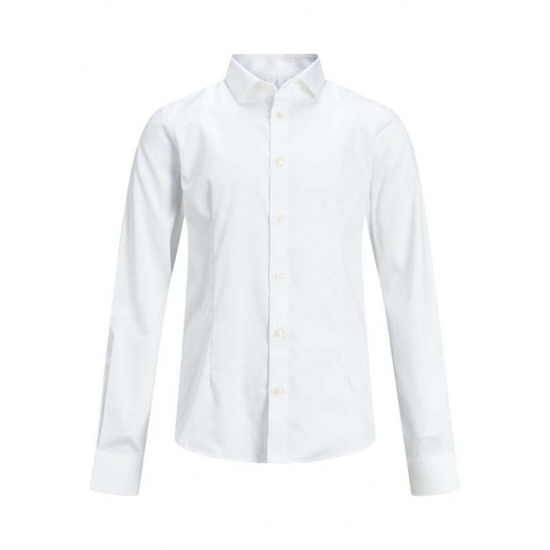 JACK & JONES Junior Slim Fit Skjorte Med Stretch -  Hvid