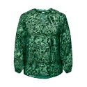 ONLY CARMAKOMA Elvira Langærmet String Top Aop - Green Bee