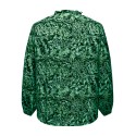 ONLY CARMAKOMA Elvira Langærmet String Top Aop - Green Bee