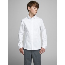 JACK & JONES Junior Slim Fit Skjorte Med Stretch -  Hvid