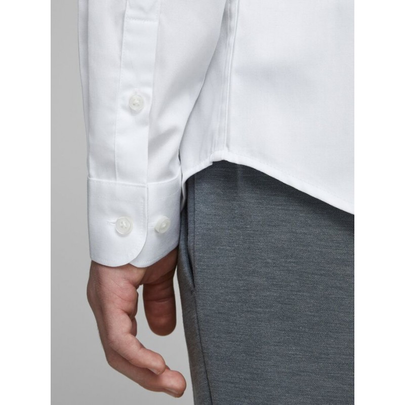 JACK & JONES Junior Slim Fit Skjorte Med Stretch -  Hvid