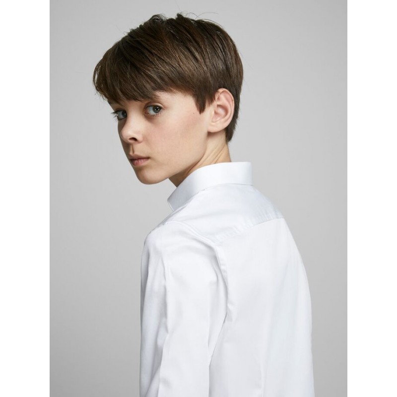 JACK & JONES Junior Slim Fit Skjorte Med Stretch -  Hvid