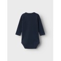 NAME IT Baby Rajul L/S Bodysuit - Dark Sapphire